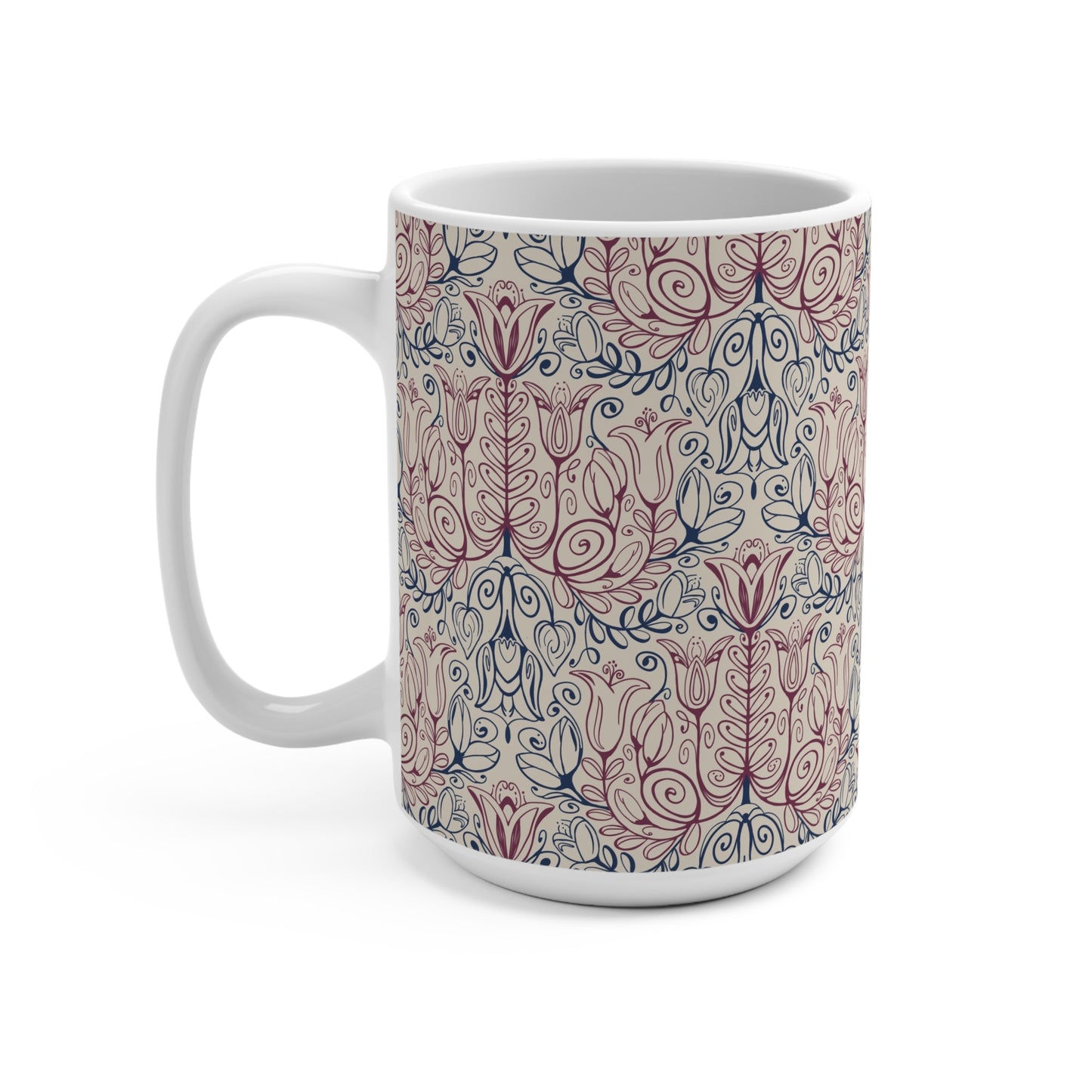 Floral Linework Mug