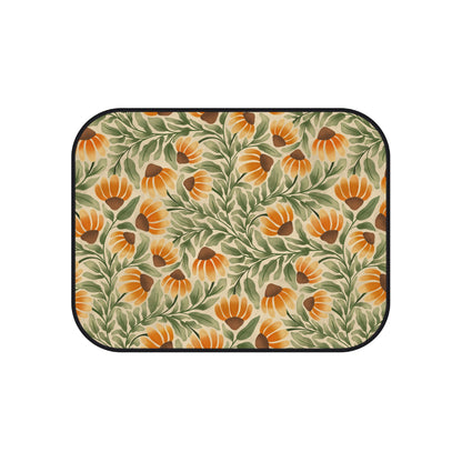 Yellow/Cream Coneflower Car Mats (Set of 4)