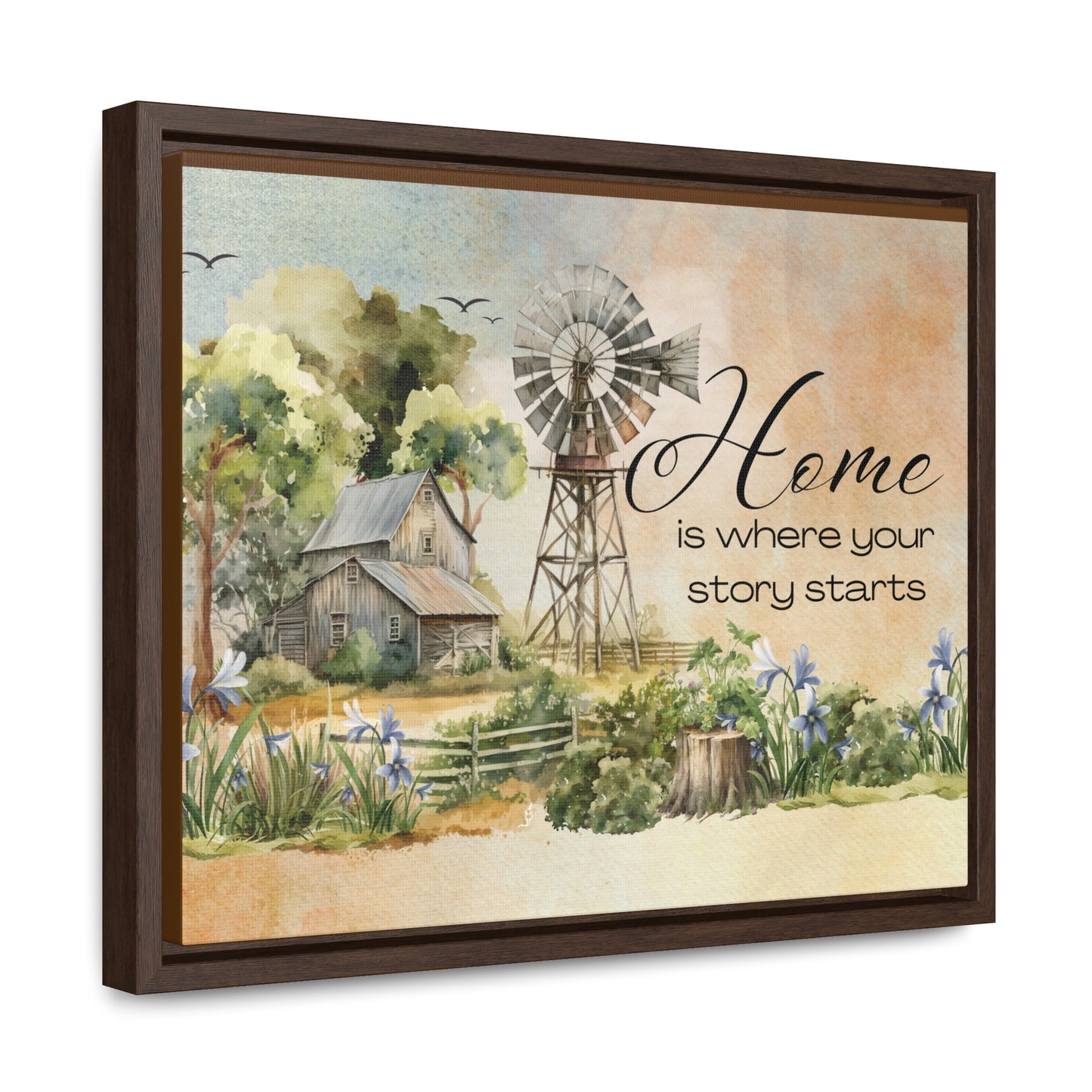 Home Framed Canvas Wrap