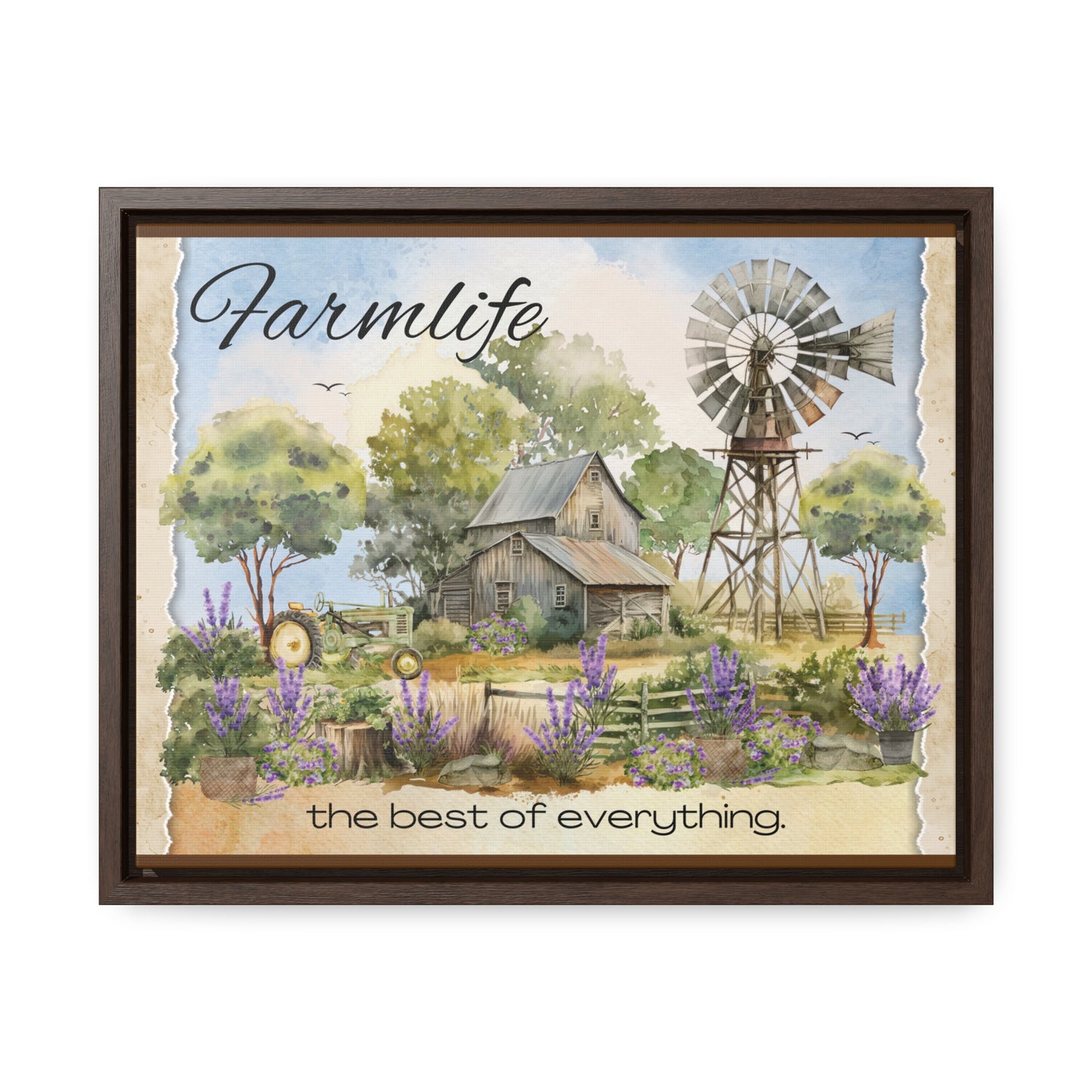 Farmlife Framed Canvas Wrap