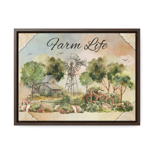 Farm Life Framed Canvas Wrap