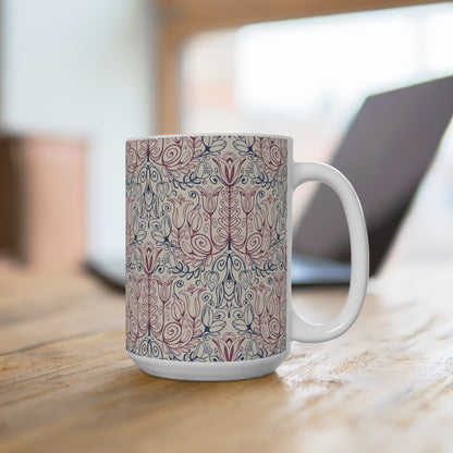 Floral Linework Mug