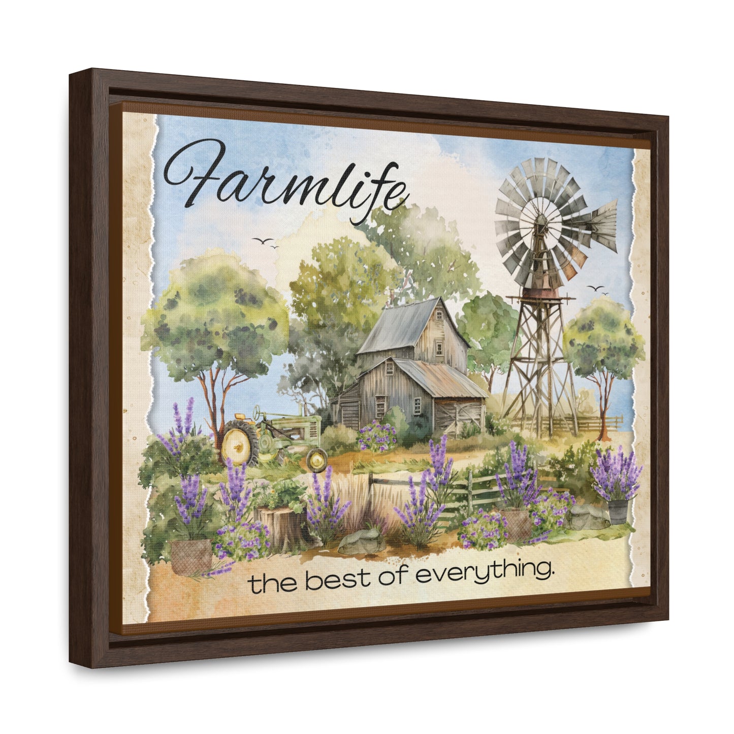 Farmlife Framed Canvas Wrap