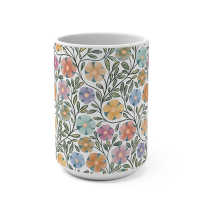 Colored Flowers Mug