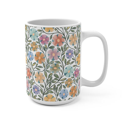 Colored Flowers Mug