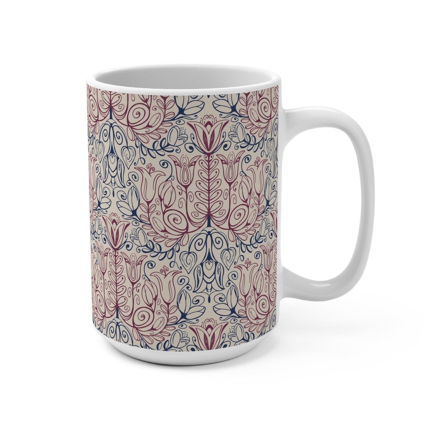 Floral Linework Mug