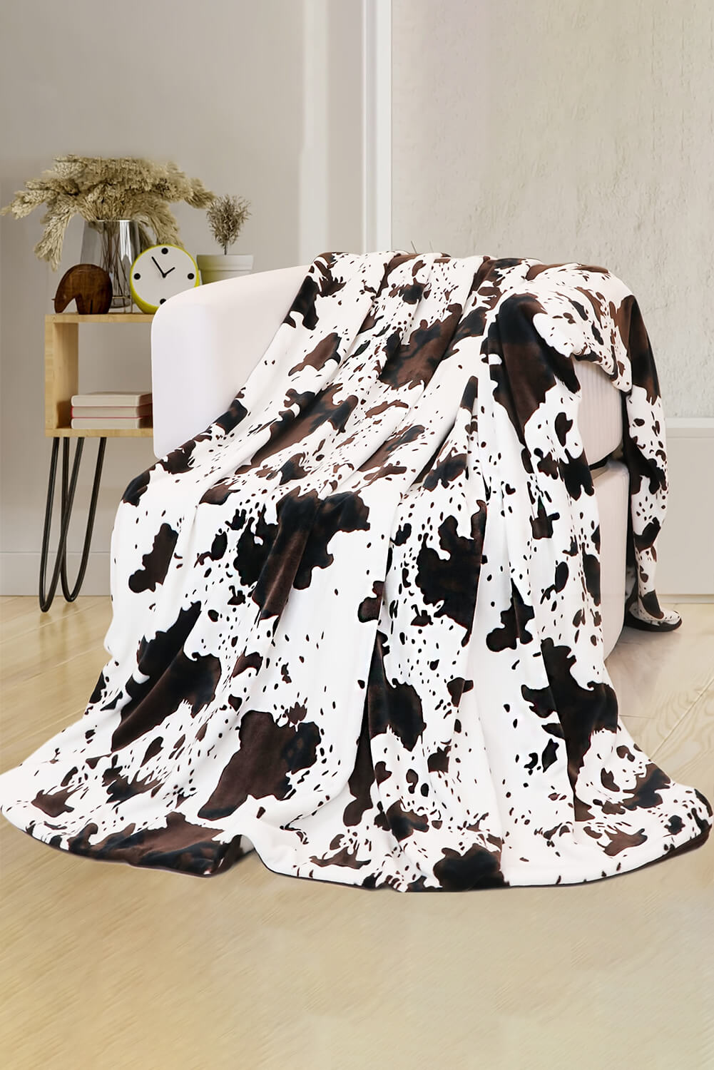 Country Cow Spots Plush Blanket