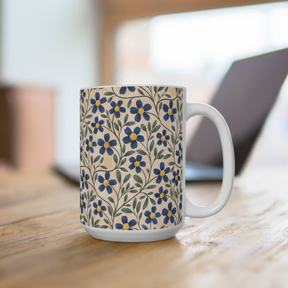 Trailing Daisy Floral Mug