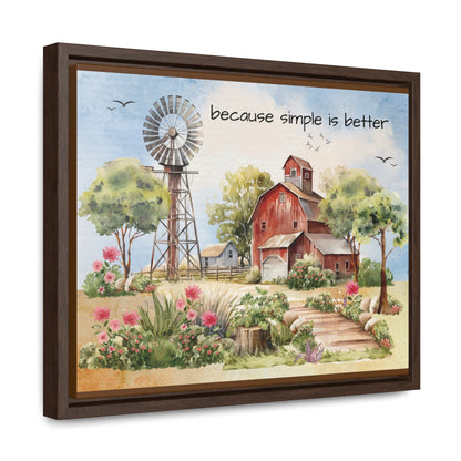 Simple Country Framed Wall Canvas