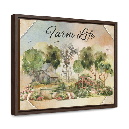 Farm Life Framed Canvas Wrap