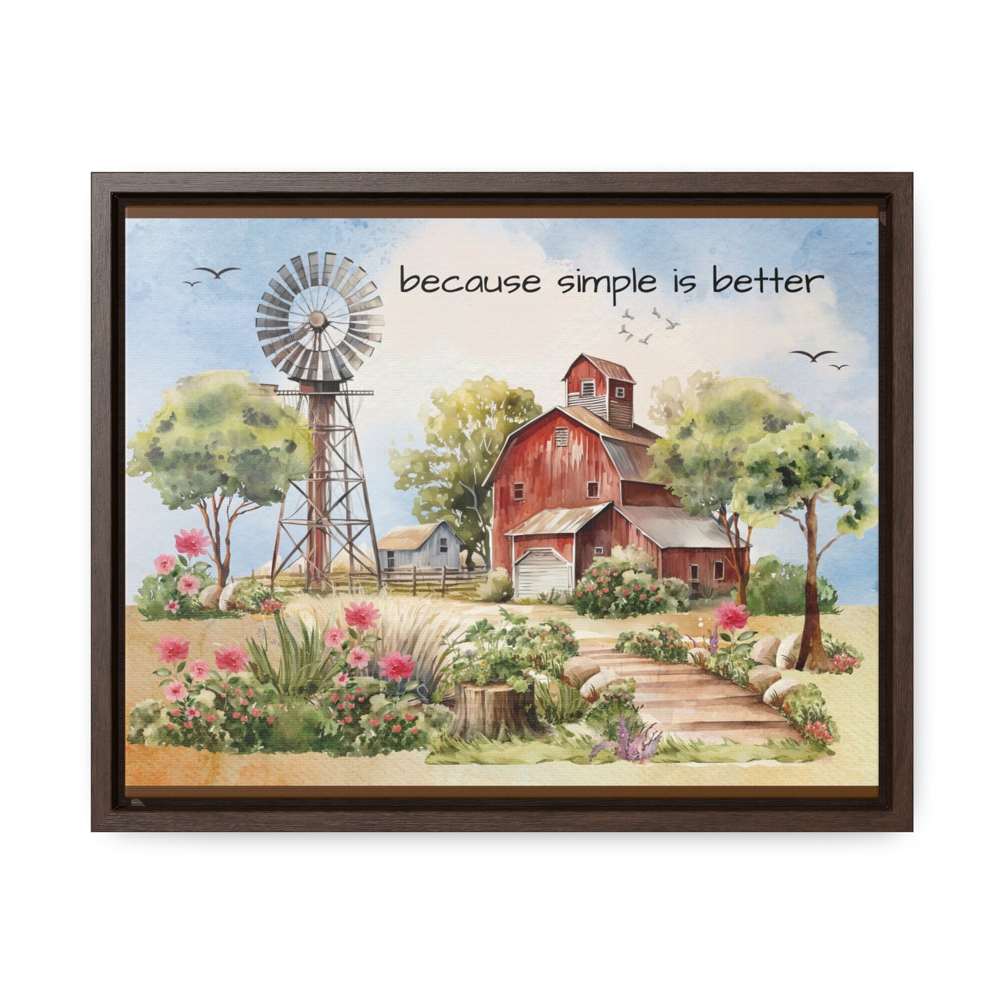 Simple Country Framed Wall Canvas