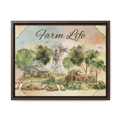 Farm Life Framed Canvas Wrap