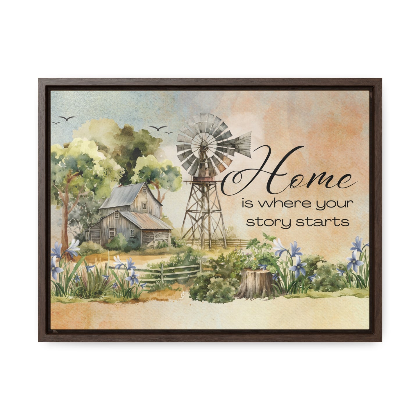 Home Framed Canvas Wrap