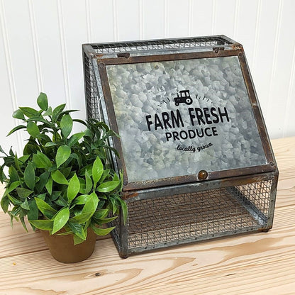 Farm Fresh Metal Mesh Bin