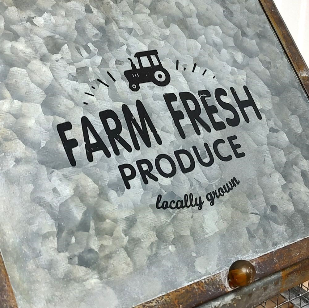 Farm Fresh Metal Mesh Bin