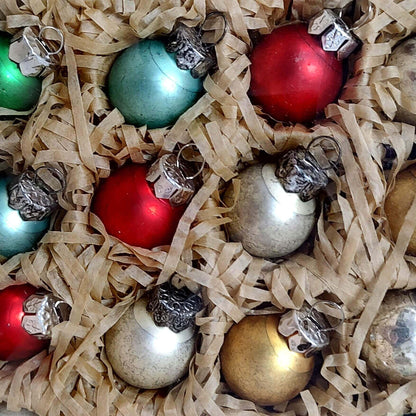 Vintage Multicolor Mini Ornament Set