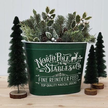 Pine & Cedar Pinecones with Holly Greenery Pick