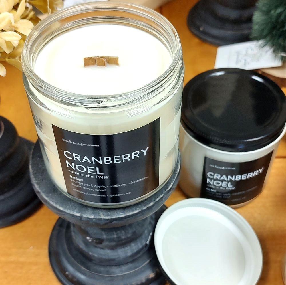 Cranberry Noel Wood Wick Candle