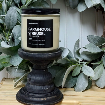 Farmhouse Streusel Wood Wick Candle